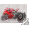 Motorroller Puzzle, Motorbike Puzzles Personalisiert 1000Teile Für Jungen Mädchen Holzpuzzle, Moto Puzzle Farbenfrohes, Motorrad Puzzle