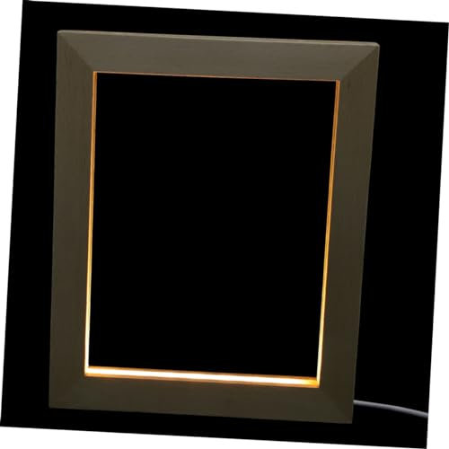 Cabilock Cadre Photo Lumineux Lustre Led 3d En Bois Ancien Affiche