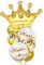 7 Stück Krone Ballon Gold, Konfetti Ballons Krone Luftballons Geburtstag Goldene Silber Luftballons Helium GeburtstagParty Deko für Mädchen Damen (Gold)