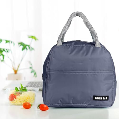 Runmeihe Pequeña lonchera aislada para mujeres, hombres y niños, reutilizable, a prueba de fugas, lonchera térmica para oficina, trabajo, escuela, playa, viajes, picnic