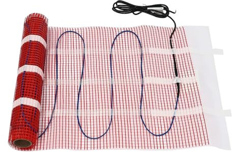 Electric Heat Mat Kit, 1/2/3 m² Underfloor Heating System, Heating Floor Mat for Shower Room, Kitchen, Wet Room, Living Room, Conservatory (2m²)