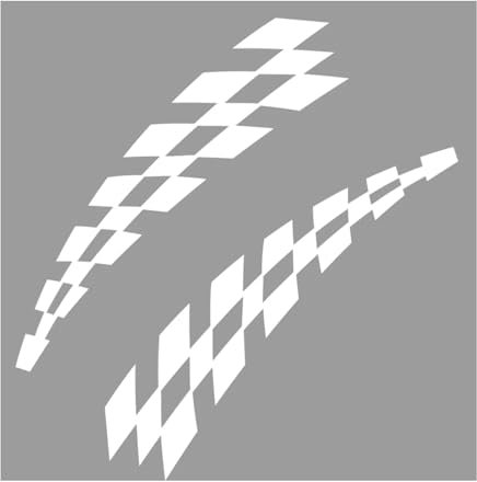 Auto-Rennaufkleber, Vinylfolie, Auto-Rad-Augenbrauen-Aufkleber für Audi, VW, Ford, BMW, Autozubehör (weiß glänzend)