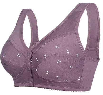 Generico Reggiseno Fascia Imbottito Reggiseno in Silicone Reggiseno da Donna con Chiusura Frontale, Copertura Totale, Reggiseno Sportivo di, Corsetto con Reggiseno Fascia Imbottito (Grey, XXXXXL)