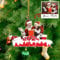 Personalisierte Weihnachtsbaumkugeln mit Foto für Familie, 2024 Weihnachtskugeln mit individuellem Design mit Paarfotos, Personalisierte Freunde, Partner, Familie, transparent und aus Acryl