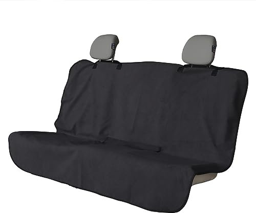 Auto-Sitzschoner Rücksitze Universell,150 * 140cm,Wasserdicht,Frottee,Schweißaufnahme,Sitzschoner universal Sitzbezüge Auto,Autositzbezüge Rücksitze,Zubehör für Autositze(Rücksitze-schwarz)