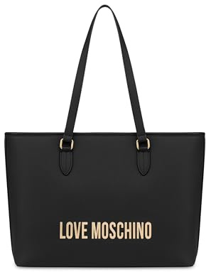 Love Moschino BORSA PU GRS NERO GALV.ORO
