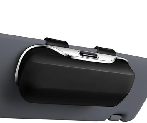 Fukamou Autobrille Gehäuse, Sonnenbrillenhalter Für Auto | Sonnenbrille Clip Sun Visor Organizer | Drücken Sie Zum Öffnen Von -Brillenorganisator -Innenzubehör Für SUVs Und LKWs