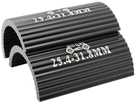 EXAOMBLE 2 Stück Lenkeradapter Lenker Shims Lenkervorbau Reduzierstück für SHILS Radfahren Motorrad zubehör Fahrradlenker Shim Lenkerunterlegscheibe aus Aluminiumlegierung Schwarz