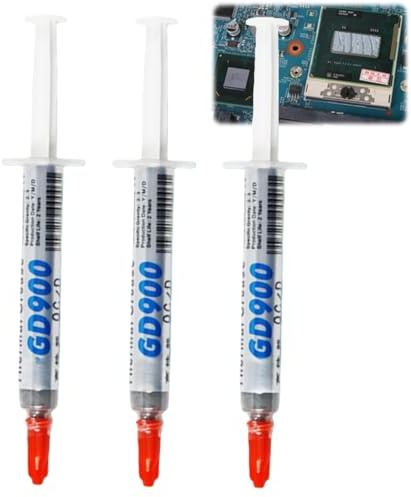 Wärmeleitpaste für Kühler, Kühlpaste,Sehr Hoher Wärmeleitfähigkeit,Lange Haltbarkeit,Nicht Leitend,Carbon Based High Performance für CPU,Beständig Gegen Hohe und Niedrige Temperaturen(3 Weiß)