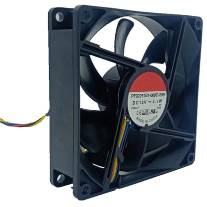 PF92251B1-000C-S99 For 9225 12V 4-Wire 4.7W 4500RPM PWM CPU Case Fan 9cm