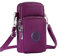 WITERY Women's Cross Body Phone Bag Small Over Shoulder Bags Waist Pack Lightweight Waterproof Sports Sling Bag with Detachable Adjustable Wide Strap & Armband Neck Strap for Ladies Girls(Purple)