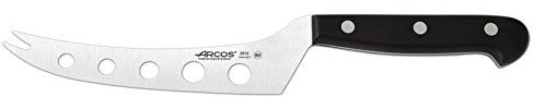 Arcos Serie Universal - Cuchillo para Queso - Hoja de Acero Inoxidable NITRUM 145 mm - Mango de Polioximetileno (POM) Color Negro