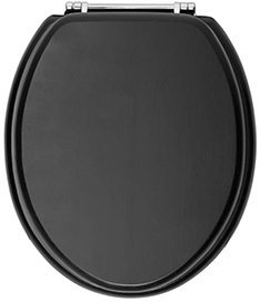 Burlington Matt Black Soft Close Toilet Seat - S48