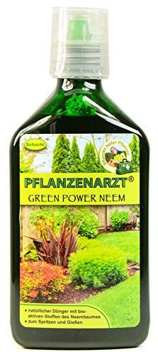 PFLANZENARZT® Green Power Neem Konzentrat, Organisch-mineralischer NPK-Flüssigdünger mit Eisen, 350ml