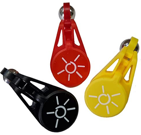 5X im Sparset Vollautomatischer Flaschenverschluss Grömitz Sonne für Bierflasche Cola Wasser Kronkorken Schraubverschluss Glasflaschen PET Billy The Clip (Schwarz-Rot-Gold)