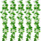 Huryfox Artificial Flowers Garlands - 5 Strand 230cm Long Artificial Flower Vines for Decorations, Faux White Rose Floral Arch with Realistic Design for Home, Garden, Indoor/Outdoor Weddings, Parties