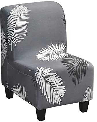 CHNSHOME Armlose Stuhlhussen Stretch Sesselbezug ohne Armlehnen für Wohnzimmer Armless Accent Stuhlbezug 1 Sitzer Armlose Stuhlbezüge