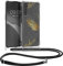 kwmobile Necklace Case kompatibel mit OnePlus Nord Hülle - Silikon Cover mit Handykette - Gold Grau Transparent Dschungel