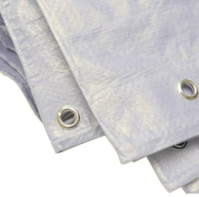 JARDIN202 - Lona de protección Blanca | Lona Cubierta Impermeable | Polietileno Reforzado Blanco | Varias Medidas | 4x6 m. -