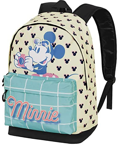 Disney Minnie Mouse Cheese-FAN HS Backpack 2.0, Blue, 18 x 30 x 41 cm, Capacity 22 L
