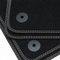 tuning-art BDN470 Doppelziernaht Fußmatten passend für Mazda 2 3 2014-2024, Naht:2X Silber