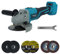 Huhomco Cordless Battery Angle Grinder for Makita BL1830, BL1830B, BL1840, BL1840B, BL1850, BL1850B, BL1860B with 125mm Discs