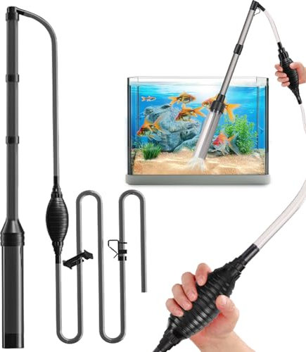 Aquarium Reiniger, Aquarium Mulmsauger, Aquarium-Reinigung Sand Filter, Aquarium Wasserwechsel, Aquarium Kiesreiniger Set für Wasserwechsel, Algen Reinigung, Sand Kies Filter, Fisch Tank