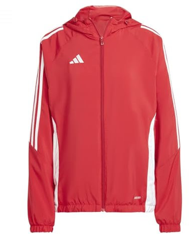 Adidas Veste Coupe-Vent Tiro 24 pour Femme - Rouge/Blanc - Taille M (38-40)