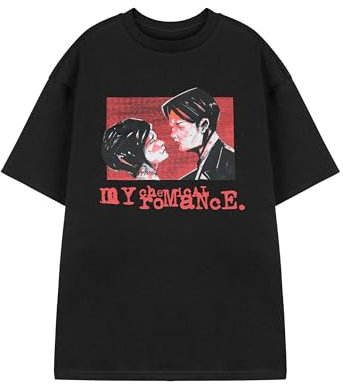 My Chemical Romance Unisex Black Graphic Tee | Three Cheers for Sweet Revenge Band T-Shirt | Short Sleeved Top for Men and Women | Emo Punk Rock Music Merchandise | Alternative Fashion Apparel Gift