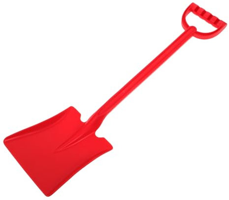 KOMBIUDA Juguetes De Los Juguetes De Playa Al Aire para Pala De Invierno para Quitanieves Manual Pala De Jardín Juguetes De Playa De Verano Rojo El Plastico