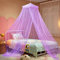 ZIQINPSQ Bed Canopy for Girls with Glowing Stars,Princess Bed Canopy Bed Curtains for Single Double King Size Bed,Bed Netting Room Decor, Ceiling Tent to Cover Toddler (Purple-Star)