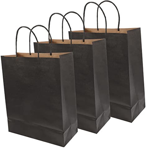 Holibanna 12 Stücke Geschenktüten aus Papier mit Griff Mittelgroße Geschenktaschen für Personalisierte Kraftpapier Geschenktüten für Muttertag Partyzubehör und Geschenkverpackung