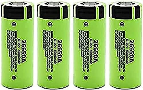 Batería Recargable De 3,7 V, 5000mAh, 26650, para Linterna LED 26650A, Reloj, Antorcha, Batería Externa, 4 Uds.