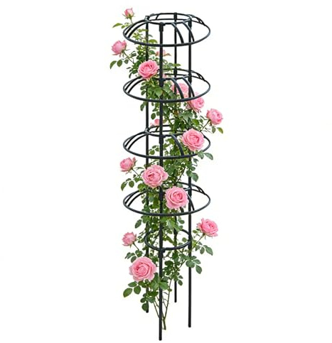 Kasmole Rankgitter für Kletterpflanzen,Robustes Metall, rostfrei - Kübelpflanzen-Stütze für - für Clematis, Kletterpflanzen im Innen- & Außenbereich, Gewächshaus