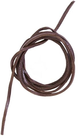 Robuster Vierkantriemen Lederriemen Schwarz oder Braun Mittelalter LARP Wikinger verschiedene Größen (Braun, 100cm)