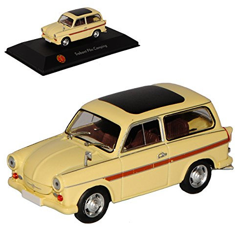 Atlas Trabant P60 Camping Kombi Beige DDR 1/43 Modell Auto