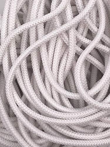 5m Gummikordel am Stück, Gummiband, 22 Farben (Weiß)