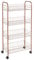 Metaltex ASCONA COPPER - Carro Multiuso con Ruedas. 4 Cestas. Color COBRE. 85x42x26 cm