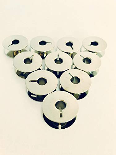 10 Metall Spulen für Adler Nähmaschinen 199, 289, 489