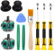 Supkeyer 2 Pcs 3D Controller Joystick Axis Analog Sensor Module & Thumbstick for Xbox One with Install Open Shell Tool Torx T10H T8H T6 Screwdriver Safe Prying Tool and Cleaning Brush