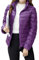 YAOTT Donna Giacche di Piumino Ultraleggeri Slim Trapuntato Giubbotto Inverno Caldo Cappotto Corto Viola L