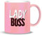 PIU FORTY Tazza Mug in Ceramica Lady Boss Rosa Regalo Colazione
