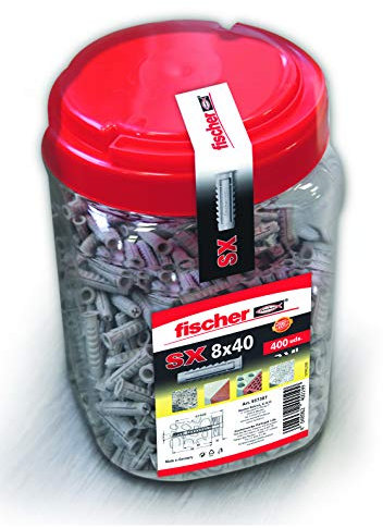fischer 557387 tasselli, Multicolore, 8X40/400 uds