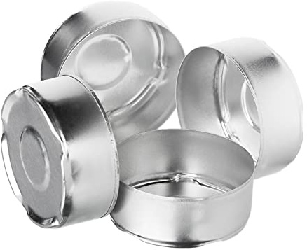 NKlaus 2000 Coupelles Chauffe Plat Ø 37,5 mm x 15 mm Contenants Vides en Aluminium pour Bougies Moules Ronds pour Bougies DIY et Coulage de Cire 1212