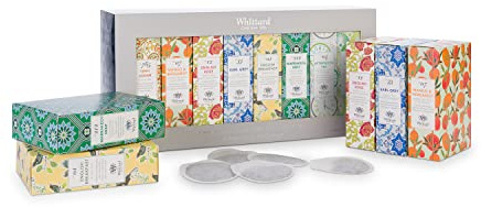 Whittard of Chelsea - The Tea Discovery Collection - (New Flavors) Gift Box Includes 4 Black Teas 3 Green Tea & 1 Oolong Tea (8 Tea Boxes, 160 Teabags, 1 Set)