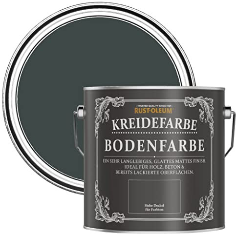 Rust-Oleum Black Scratch-Resistant Floor Paint in Matt Finish - Black Sand 2.5L