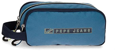 Pepe Jeans Duncan Étui triple bleu 22 x 10 x 9 cm Polyester