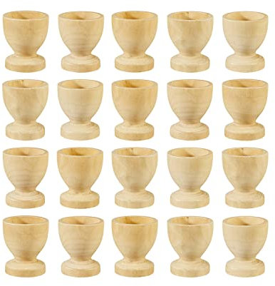Creativity Inspired Wooden Egg Cups, Design Your Own, Easter Art Activity, Ideal for Children, Craft Projects