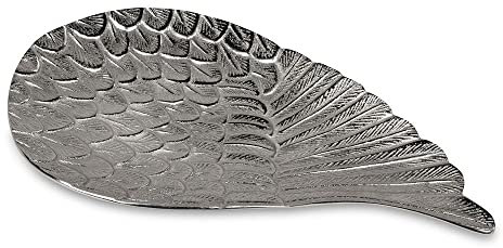 formano Dekoschale Schale Dekoteller Flügel Engelsflügel Aluminium 23 x 40 cm Metall