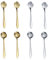 Lot de 8 cuillères à Latte Macchiato de,cuillères à café,en Acier Inoxydable, Cuillère Longue pour Cocktails et Desserts en Acier Inoxydable Poli – Passe au Lave-Vaisselle